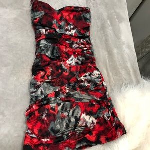 Strapless going out dress